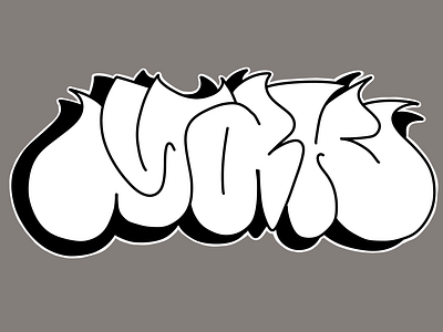 Kiyak graffiti - Throwup design graffiti illustration typography