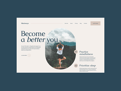 Life Coacher's Website branding design ui website