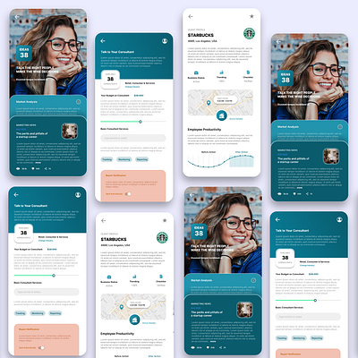 Consultant App UI Design adobe xd app app design consultant consultant app consultant app design crm crm app crm mobile app design figma interface mobile mobile app mobile app design sketch ui