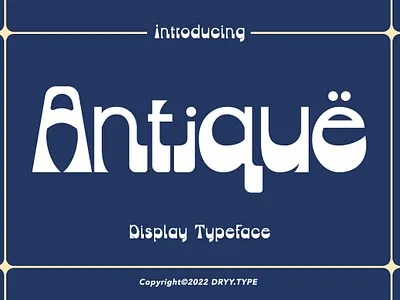 Antique Typeface branding design displayfont fashion font font retro typeface vintage