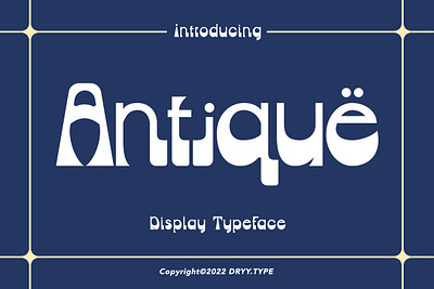 Antique Typeface branding design displayfont fashion font font retro typeface vintage