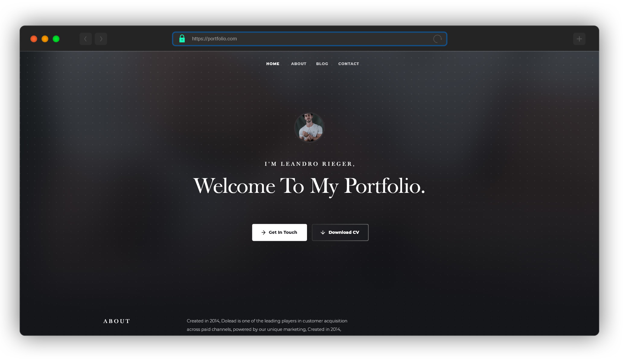 Portfolio Template - Elevate app app design application blog clean design homepage inspiration portfolio portfolio blog portfolio landing page portfolio page ui ux webdesign website