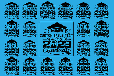 Graduation 2023 Svg Bundle branding community logo design illustration meliodas senior baseball svg typography