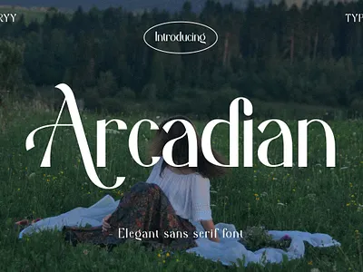 Arcadian - Sans Serif Display Font beauty branding displayfont elegant fashion font free font sans serif skincare typeface wedding