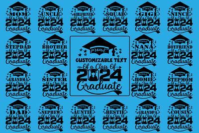 Graduation 2024 Svg Bundle branding community logo illustration senior 2022 basketball svg typography