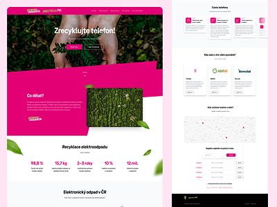 T-Mobile - Recycling microsite design landing page microsite phone telephone ui ux web webdesign website