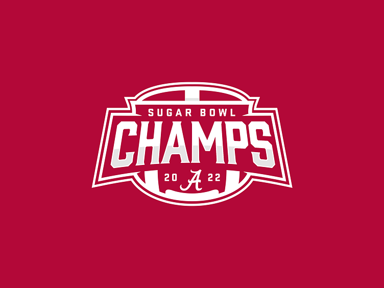 2022 Alabama Sugar Bowl Champs Logo by Jesse Wu on Dribbble