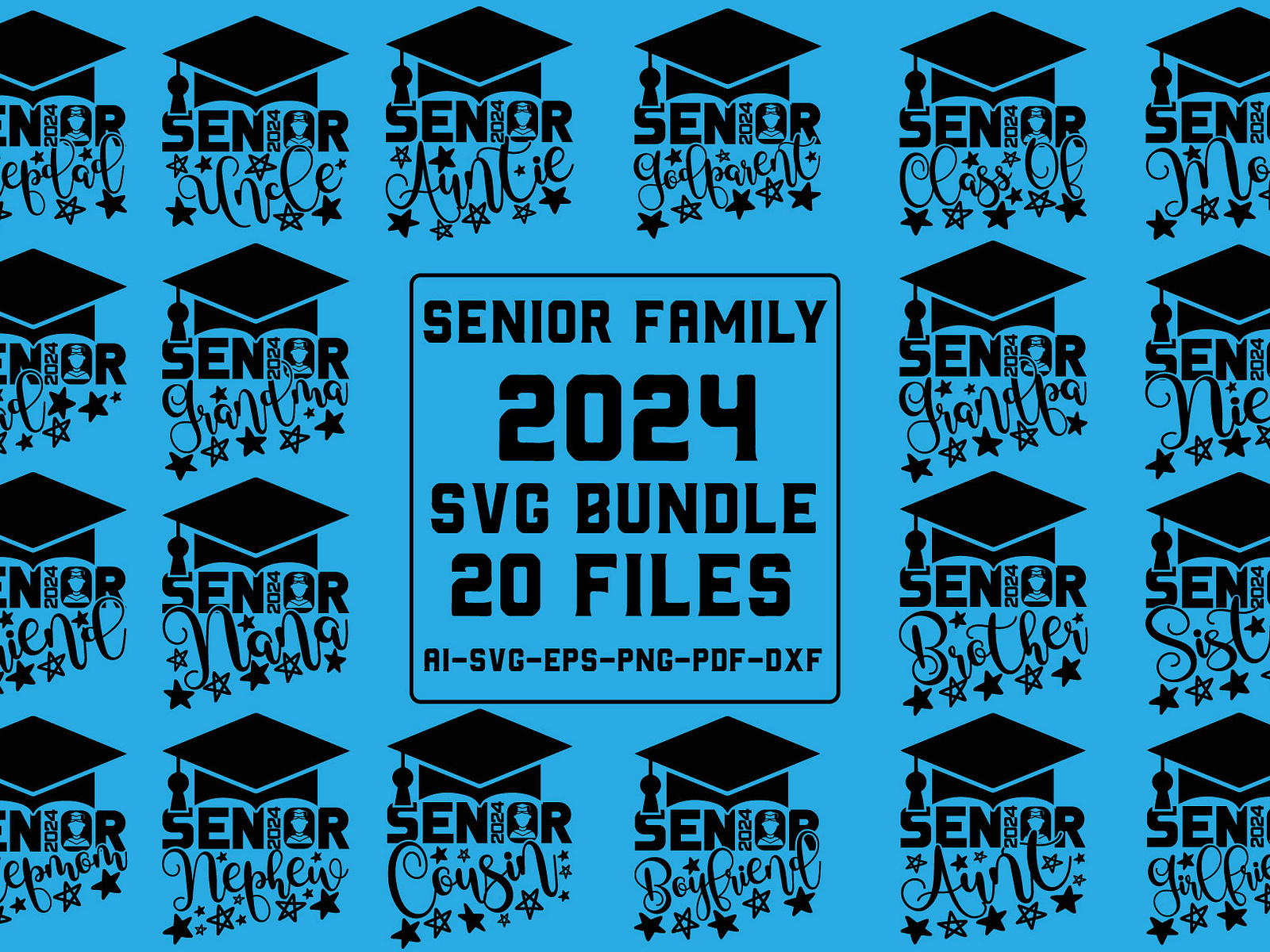 Senior Family 2024 SVG Bundle,Cut Files by Ahir Abrar on Dribbble