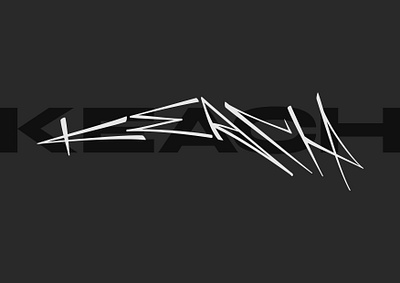 KEACH black branding graffiti graphic design illustration minimal street typography