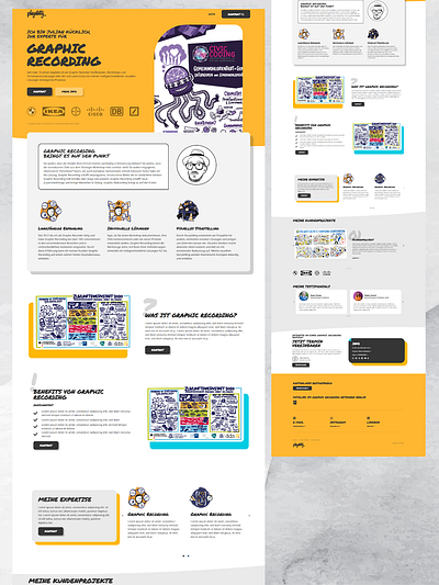 Website Design Freelancer Artist Homepage branding design elementor pro homepage ui web web design