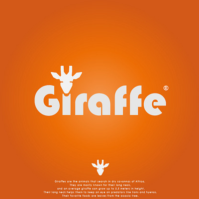 Giraffe art branding creative giraffe graphic design illustration logo logo design logotype vector