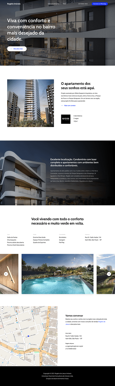 Rogério Imóveis - Website design for Real Estate Agent branding design real state realty ui web web app web design webdesign
