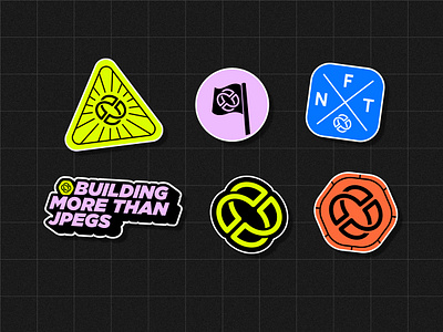 Stickers Exploration for Branding branding color system graphic design illustration logo stickers