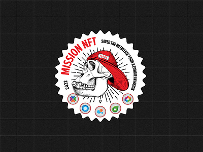 Metaverse Badge - Mission NFT branding design graphic design illustration logo vector