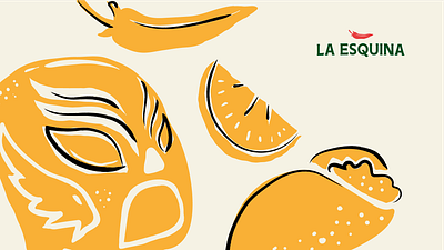La Esquina Mexican Food branding design logotype mexican food restaurant branding restaurant logo visual identity