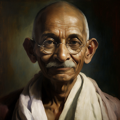 Mahatma Gandhi by AI Customs on Dribbble