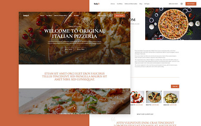 Italian Restaurant Website branding web design