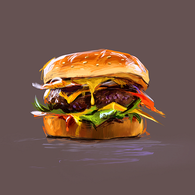 Burger sketch study illustration burger foodillustration illustration sketch study