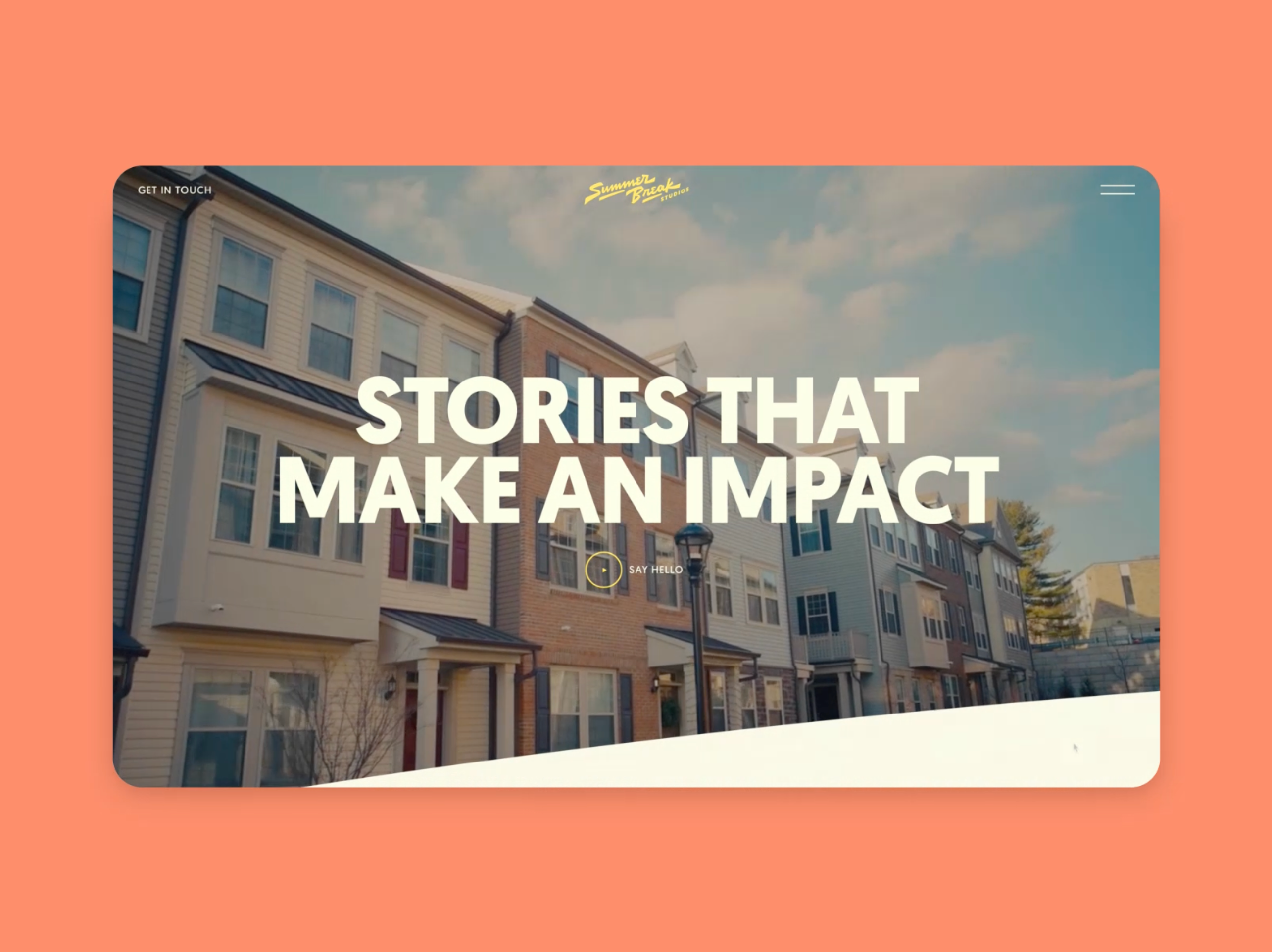 Home — Summer Break Studios animation colorful design graphic design hero home hover interaction loading motion portfolio typography ui ux video webflow website design