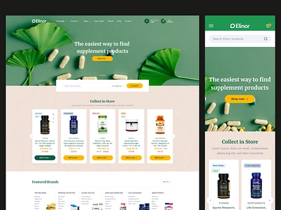 Elinor - Health Store - Elementor WooCommerce WordPress Theme ecommerce elementor multipurpose shop store template theme themeforest typography ui ux woocommerce woocommerce theme wordpress wordpress theme