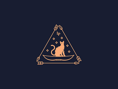 Ex-libris Logo branding cat design graphic design illustration logo sagittarius zodiac