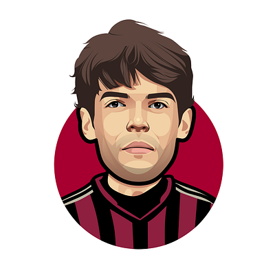 Ricardo Kaka art avatar branding caricature cartoon digital art illustration logo popular vector