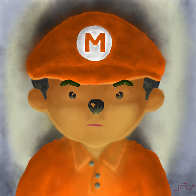 Super Mario - Anti Hero character characterdesign illustration potrait