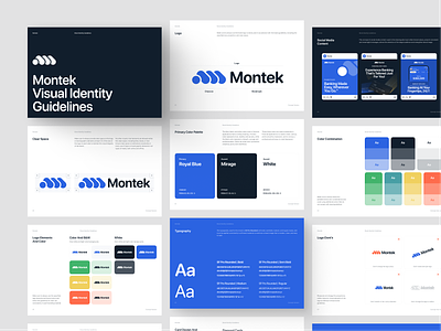 Montek - Logo, Brand Design brand brand book brand guide brand guideline brand identity design brandbook branding color palette guide book logo logo desgn logo design logo designer logo m logo type logos mark modern logo typography visual identity