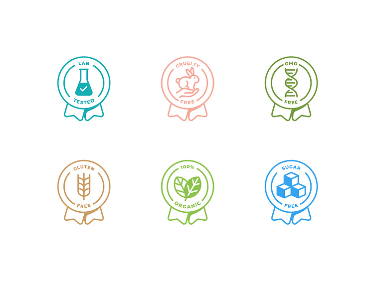 Food Badges by Iconfield on Dribbble