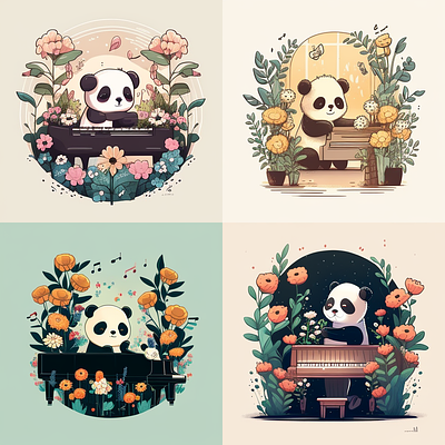 Generative AI, Panda Art ai cute generative panda