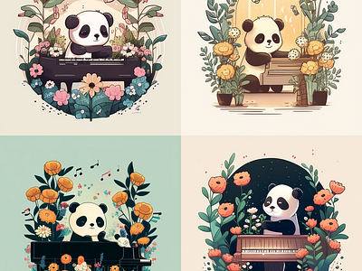 Generative AI, Panda Art ai cute generative panda