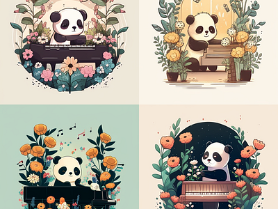 642 Things To Draw - Pandas by SueJanna on Dribbble