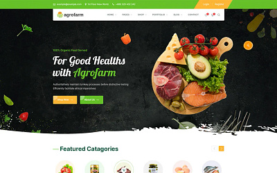 Organic Food & Organic Store WordPress Theme.