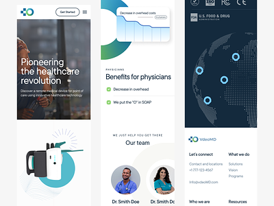 Mobile responsive app clean device flat health layout medical minimal mobile responsive patients physicians ui ux web