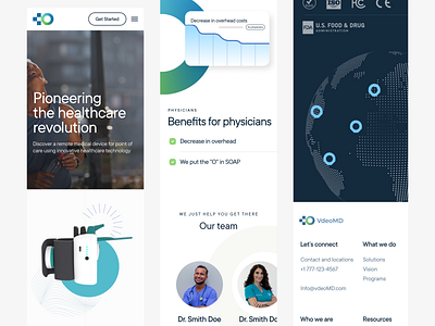 Mobile responsive app clean device flat health layout medical minimal mobile responsive patients physicians ui ux web