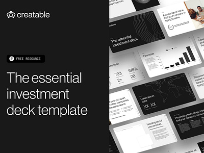 Figma Investment Pitch Template artificial intelligence corporate design fundraising graphic design investment deck investment deck design pitch deck pitch deck design saas series a startup venture fund
