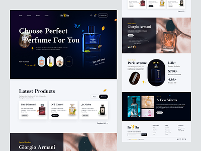 Product Landing Page beauty body care design ecommerce falconthought frangance landing page parfume website parfumestore perfumes ui ui design ux webdesign website websitedesign