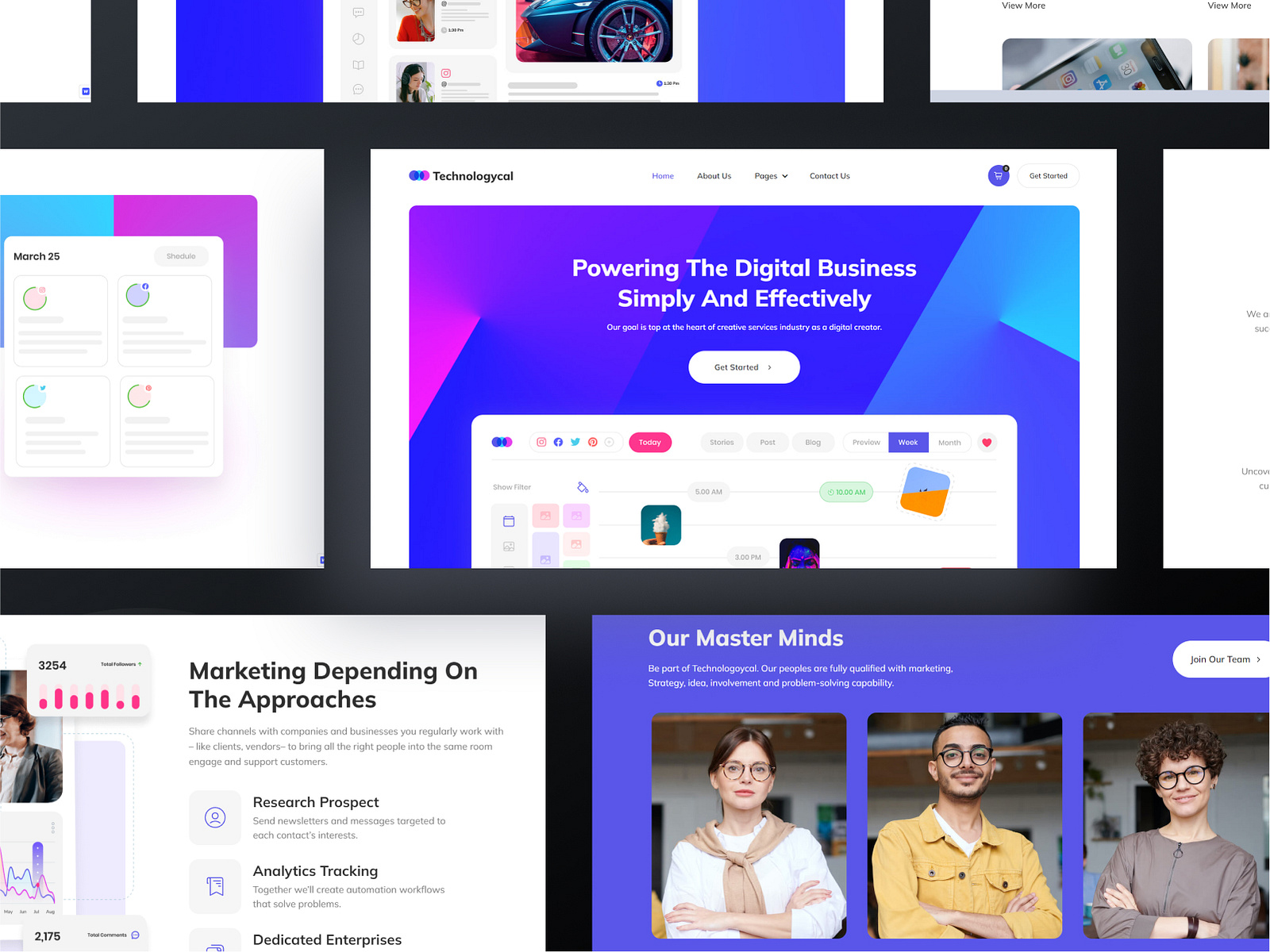Technology Webflow Website Template Portfolio by VictorFlow on Dribbble