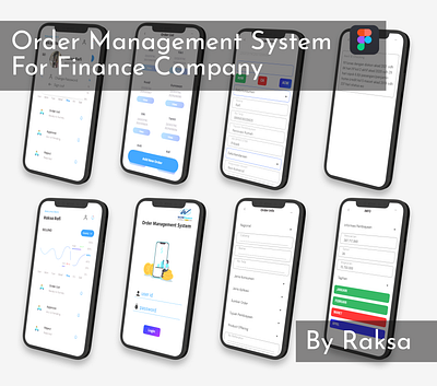 Order Management System Mockup android design figma mobile mockup oms uiux design website