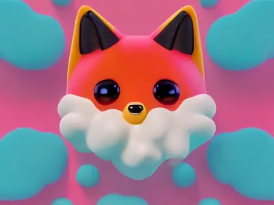 Foxy cut cut 3d abstrato animation arte branding design designer digital empresa graphic design illustration logo motion graphics ui