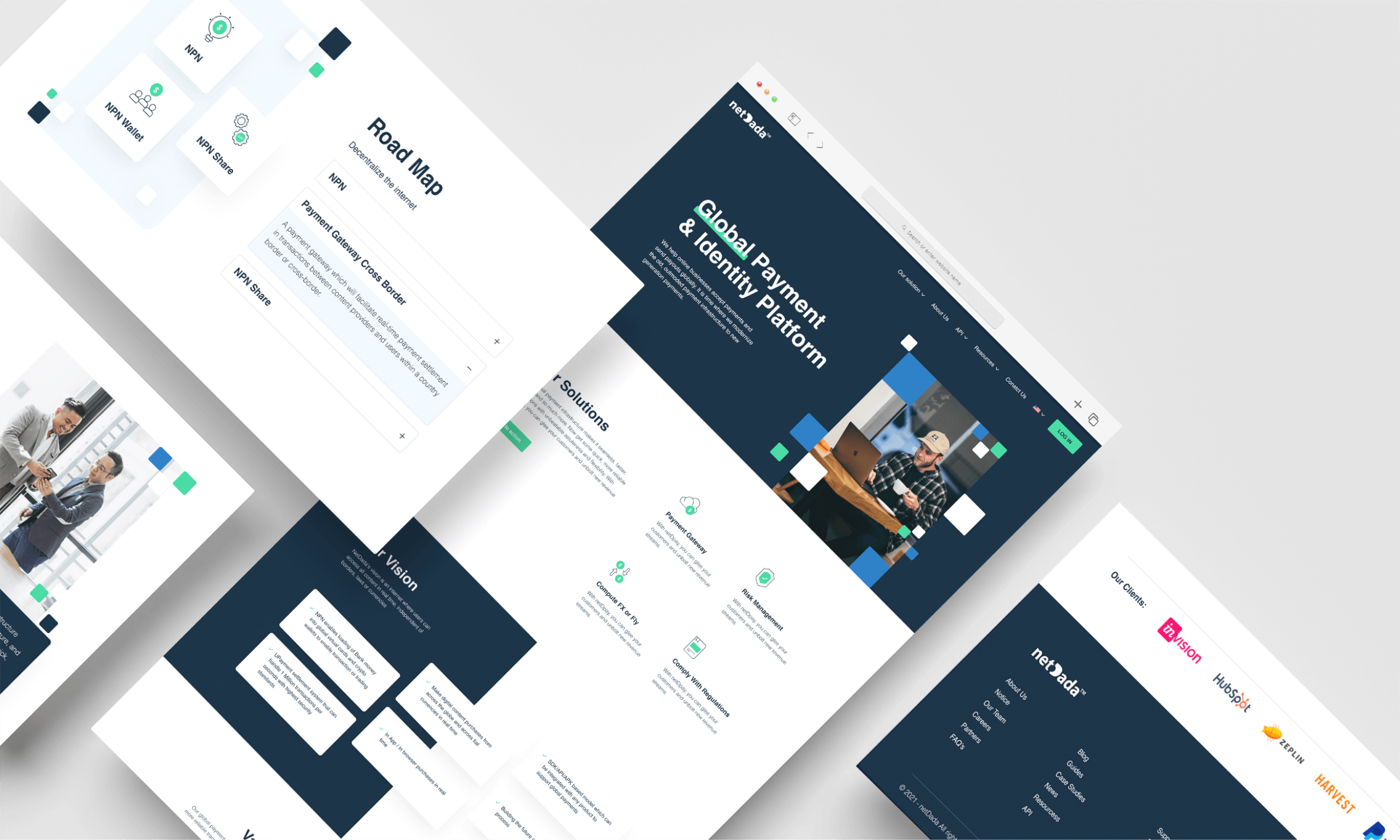 NetDada - Website Design branding design hubspot icons ui uiux website design