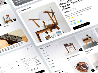 eCommerce Website: Skyrise Decor Inner Pages chair decoration e-commerce design ecommerce ecommerce website furniture furniture store furniture website design inner pages interior online store shop sofa store subpage web web design website website design woocommerce