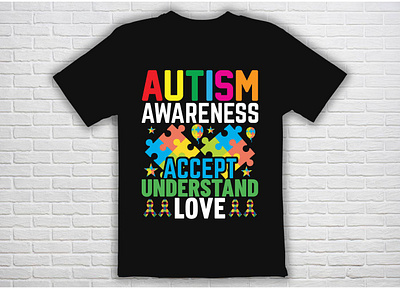 Autism Day t shirt design vector apparel