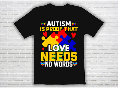 Autism Day t shirt design vector illness
