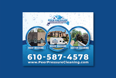 Pressure Washing and Cleaning Company Social Media Post Design 3d animation branding brochure cleaning company cleaning service corporate design design flyer flyer design graphic design illustration logo motion graphics pressure washing roof clean social media post ui washing service