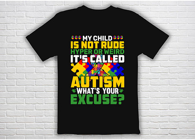 Autism Day t shirt design vector illness