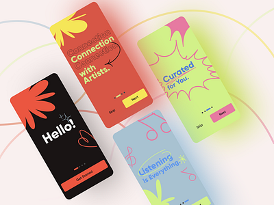 Spotify Onboarding - Human, Relevant, Unified. app branding colors design dribbble graphic design illustration inspiration logo neopop onboarding redesign spotify ui ux