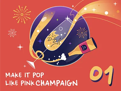 Festive Meow Year - January branding calendar cat champaign design flat graphic design illustration lunar new year typography uiux