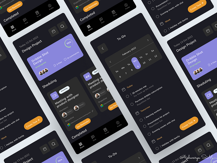 Reminder App UI Design by Metafic for Metafic on Dribbble