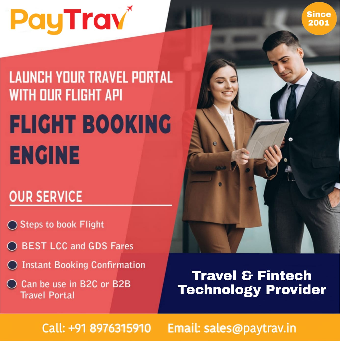 Best API providers for flight bookings in India by PayTrav India on